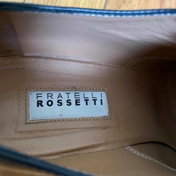 Fratelli Rossetti Black Leather Heeled Lace up Shoes Size 37.5 IT (7.5 US) - Picture 8 of 9